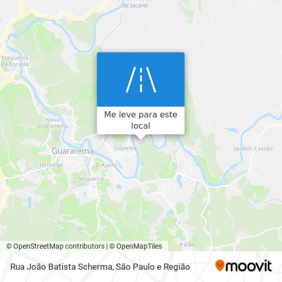 Rua João Batista Scherma mapa