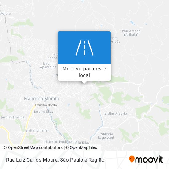 Rua Luiz Carlos Moura mapa