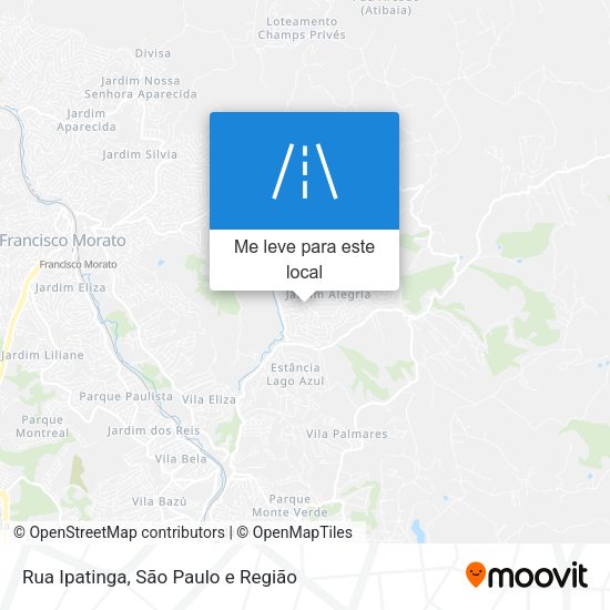 Rua Ipatinga mapa