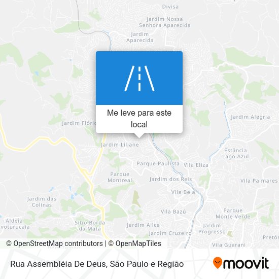 Rua Assembléia De Deus mapa