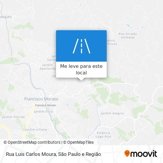 Rua Luis Carlos Moura mapa