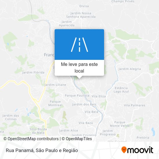 Rua Panamá mapa