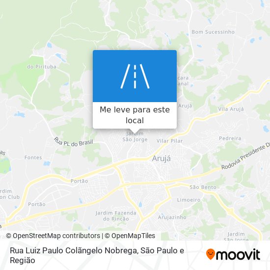 Rua Luiz Paulo Colãngelo Nobrega mapa