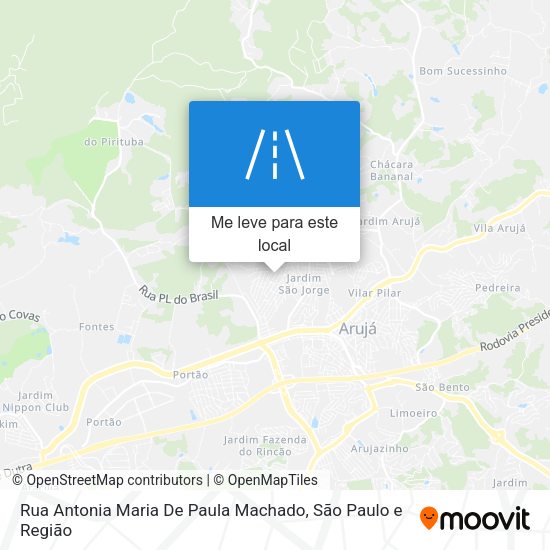 Rua Antonia Maria De Paula Machado mapa