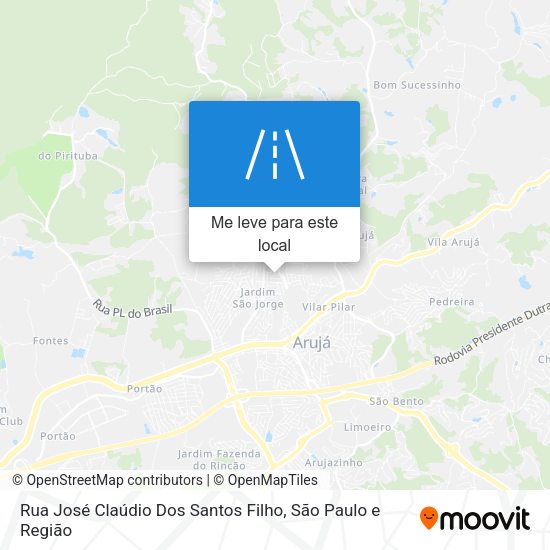 Rua José Claúdio Dos Santos Filho mapa