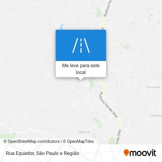 Rua Equador mapa