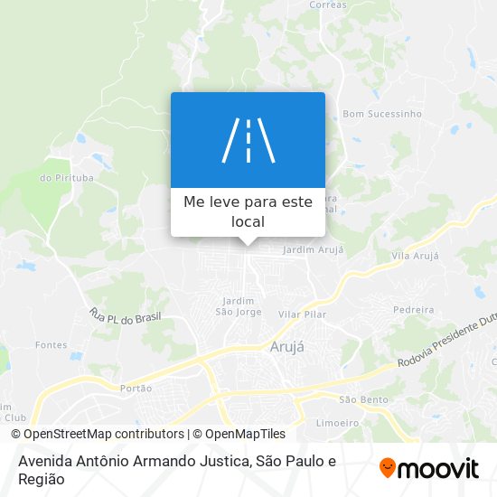 Avenida Antônio Armando Justica mapa