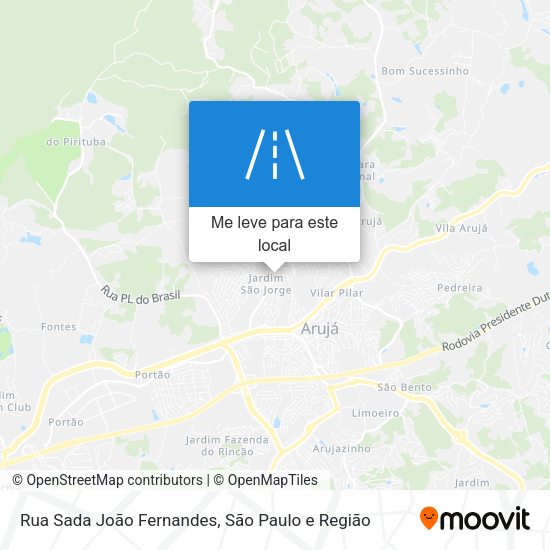 Rua Sada João Fernandes mapa