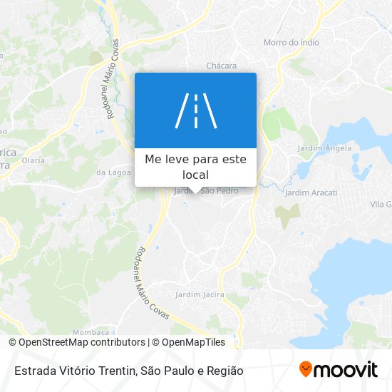 Estrada Vitório Trentin mapa