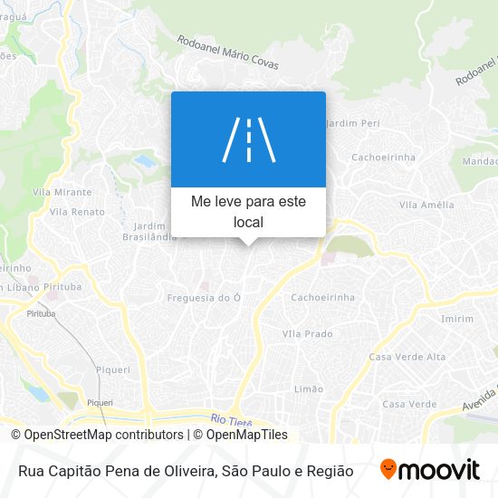 Rua Capitão Pena de Oliveira mapa