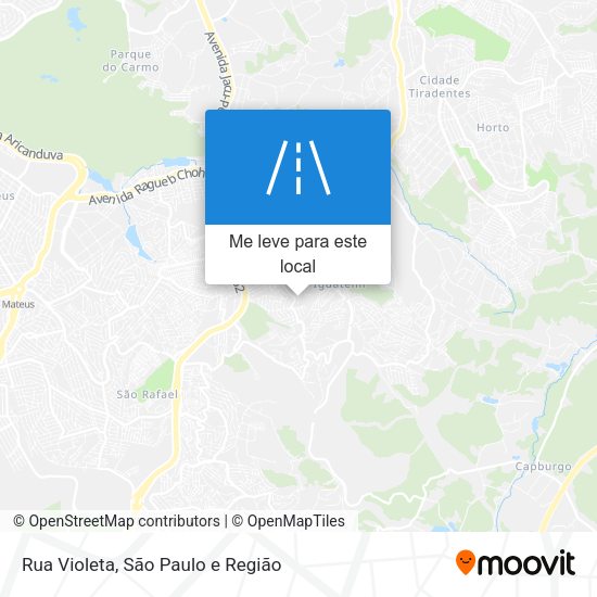 Rua Violeta mapa
