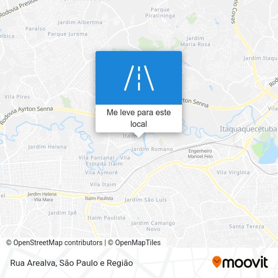 Rua Arealva mapa