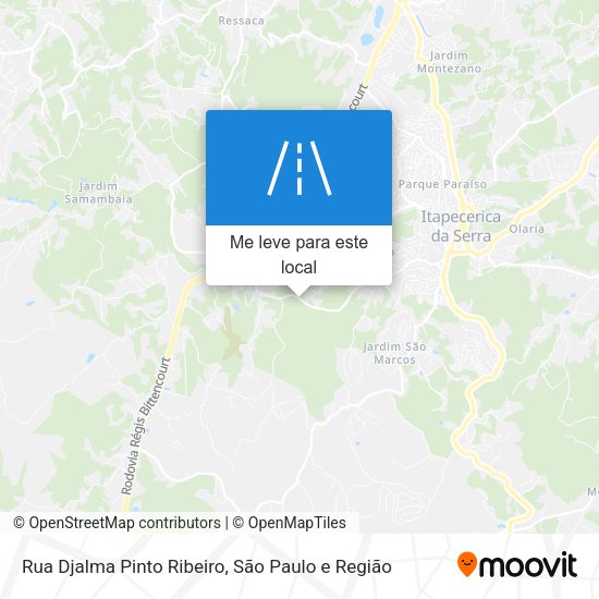 Rua Djalma Pinto Ribeiro mapa