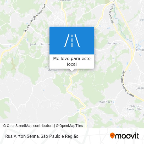 Rua Airton Senna mapa