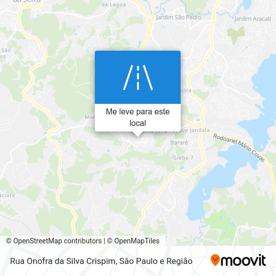 Rua Onofra da Silva Crispim mapa