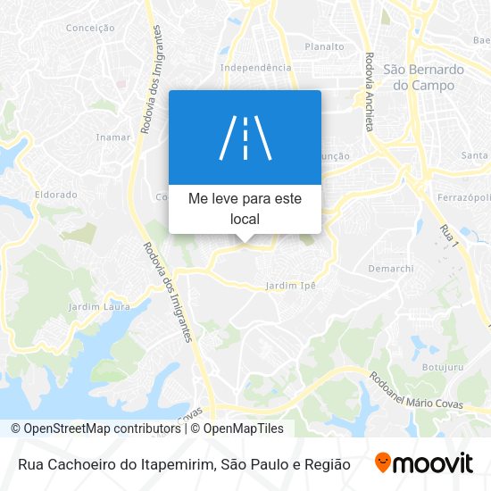 Rua Cachoeiro do Itapemirim mapa