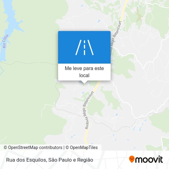Rua dos Esquilos mapa