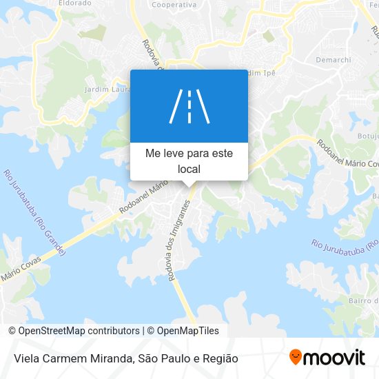 Viela Carmem Miranda mapa