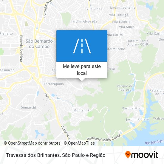 Travessa dos Brilhantes mapa
