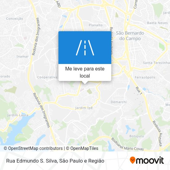 Rua Edmundo S. Silva mapa