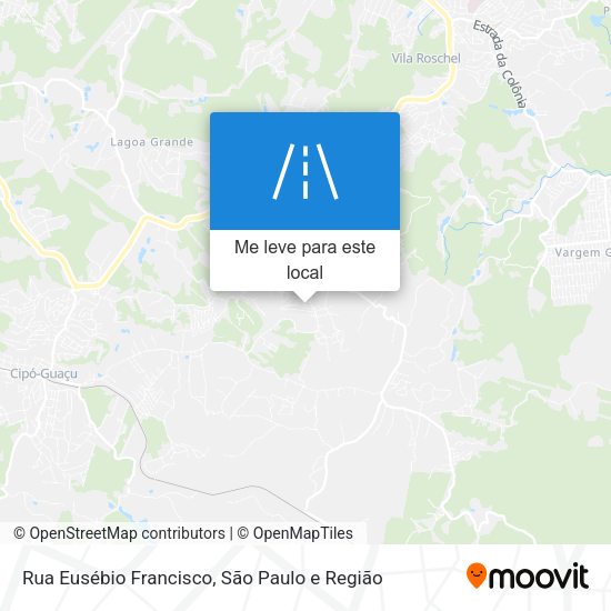 Rua Eusébio Francisco mapa