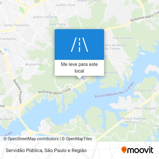 Servidão Pública mapa