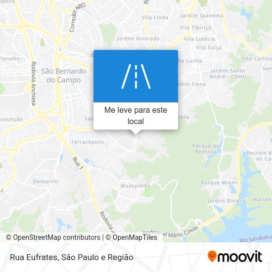 Rua Eufrates mapa