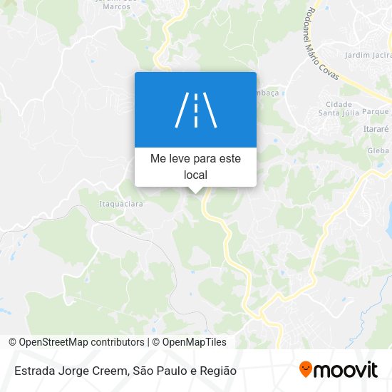 Estrada Jorge Creem mapa