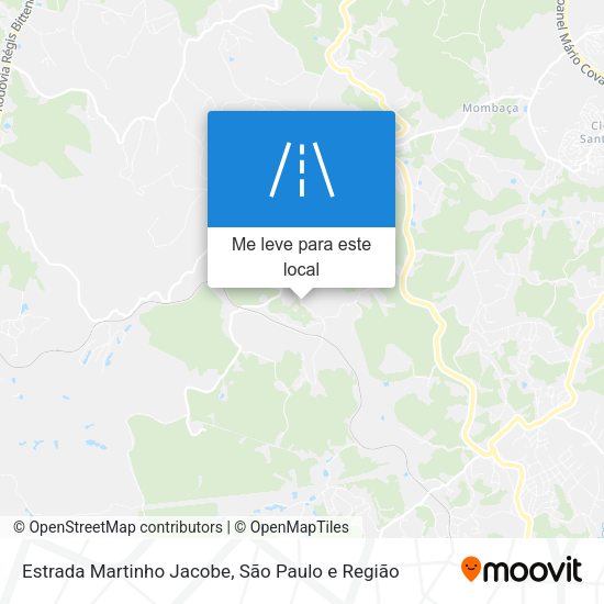 Estrada Martinho Jacobe mapa