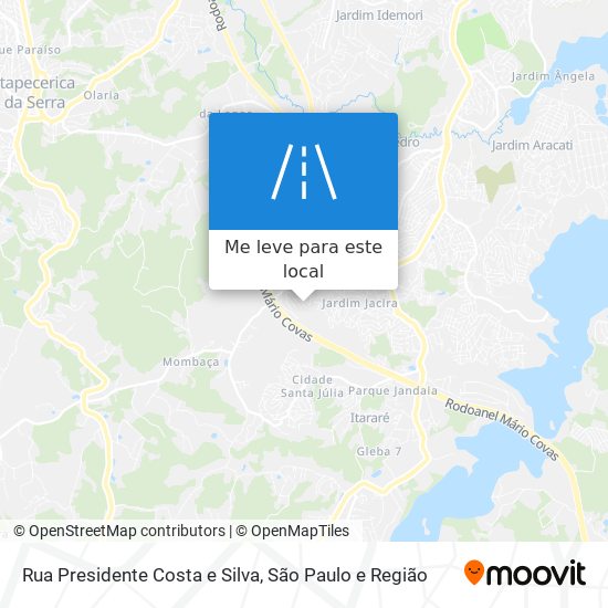 Rua Presidente Costa e Silva mapa