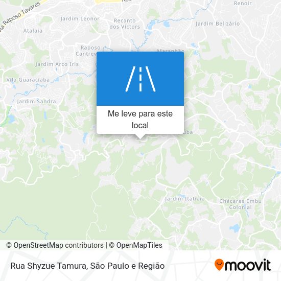 Rua Shyzue Tamura mapa