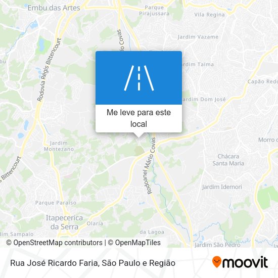 Rua José Ricardo Faria mapa