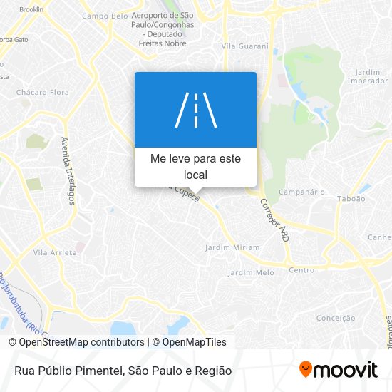 Rua Públio Pimentel mapa