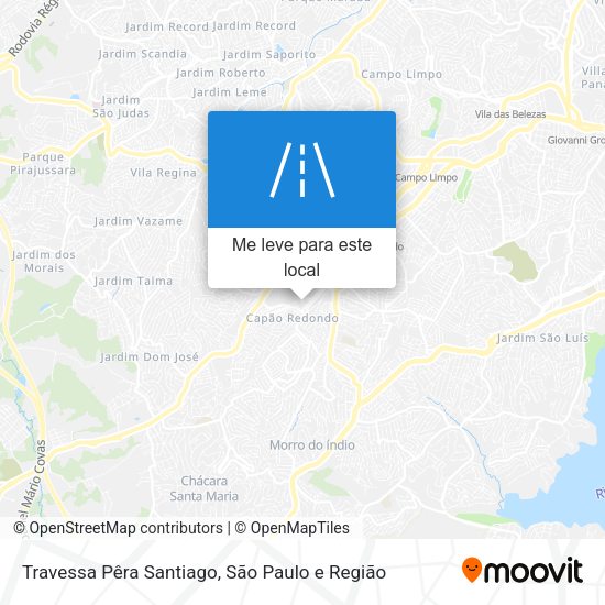 Travessa Pêra Santiago mapa