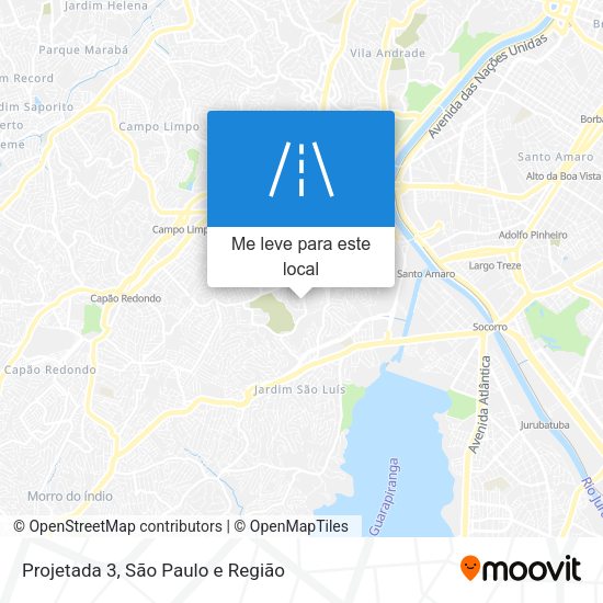 Projetada 3 mapa
