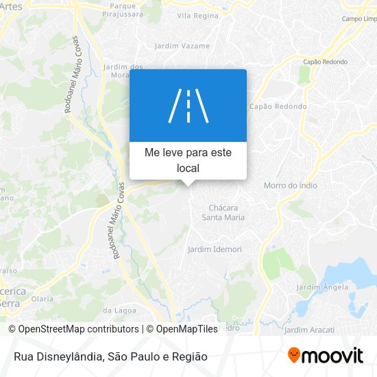 Rua Disneylândia mapa
