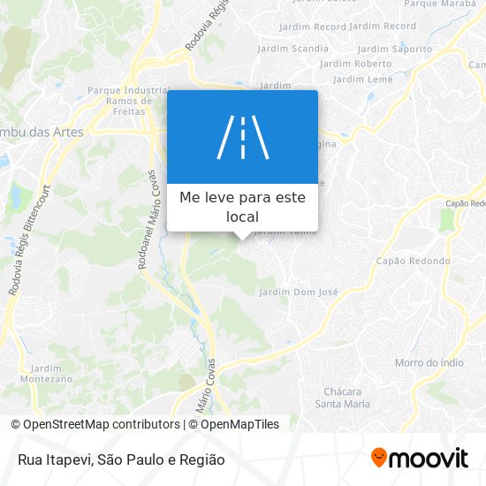 Rua Itapevi mapa