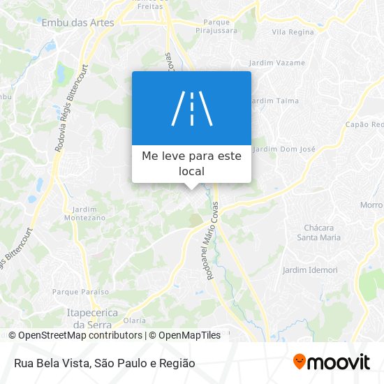 Rua Bela Vista mapa