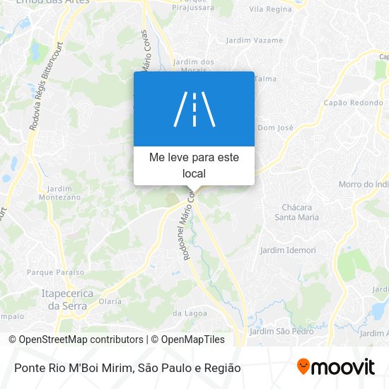 Ponte Rio M'Boi Mirim mapa
