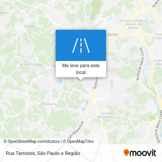 Rua Tamoios mapa