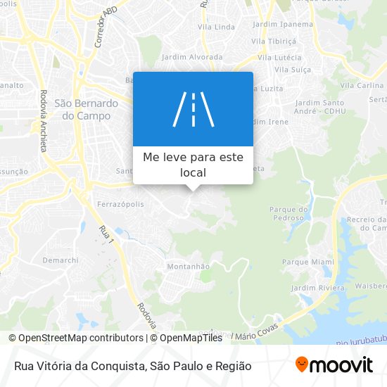 Rua Vitória da Conquista mapa