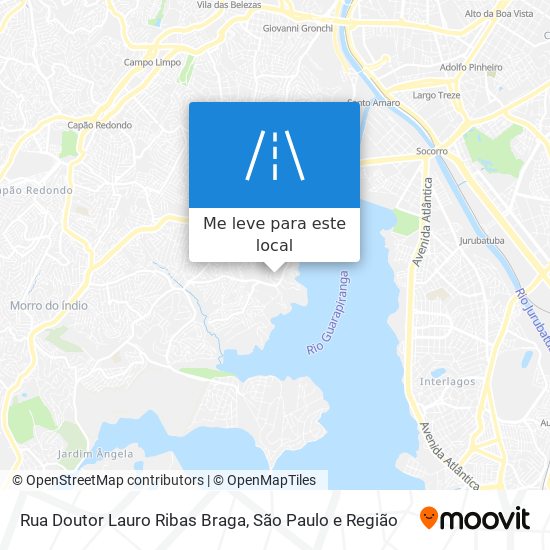 Rua Doutor Lauro Ribas Braga mapa