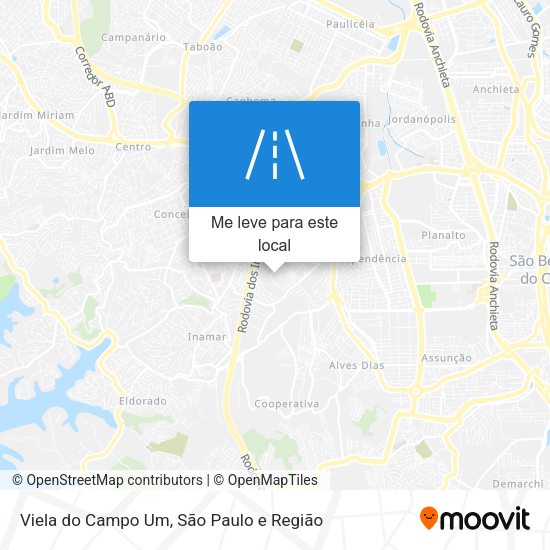 Viela do Campo Um mapa