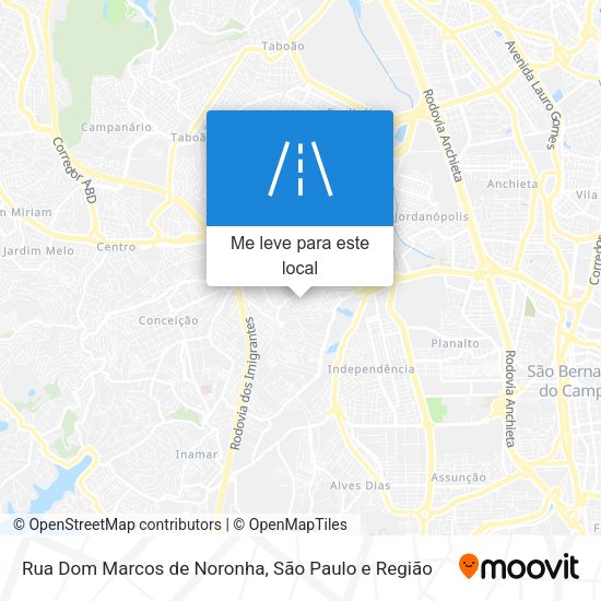 Rua Dom Marcos de Noronha mapa