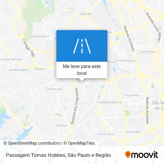 Passagem Tomas Hobbes mapa