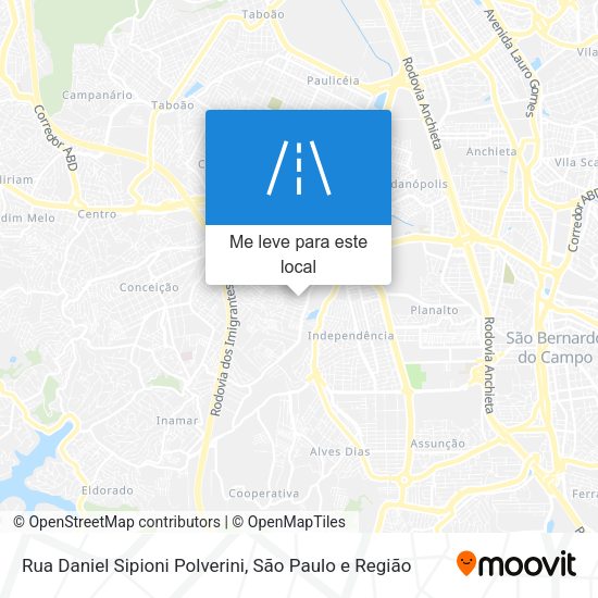 Rua Daniel Sipioni Polverini mapa