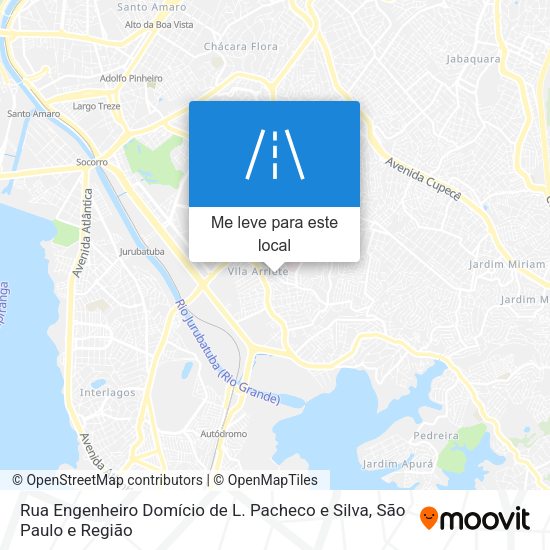 Rua Engenheiro Domício de L. Pacheco e Silva mapa