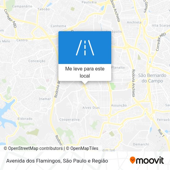 Avenida dos Flamingos mapa