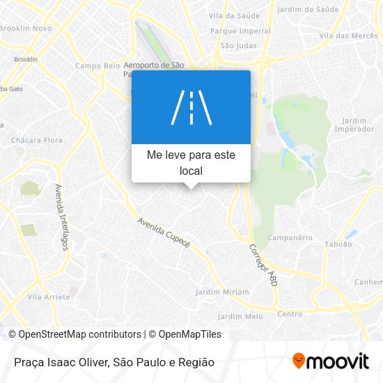 Praça Isaac Oliver mapa