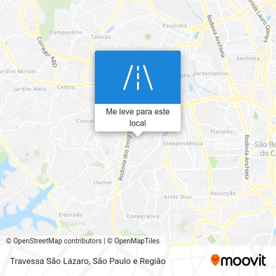 Travessa São Lázaro mapa